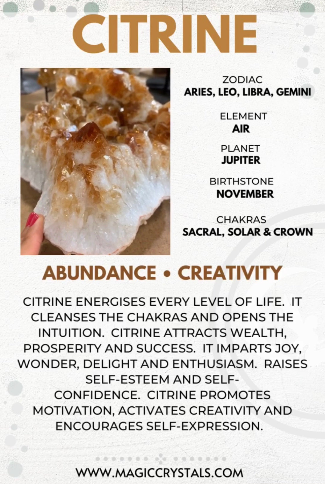 The symbolism and spirituality of citrine