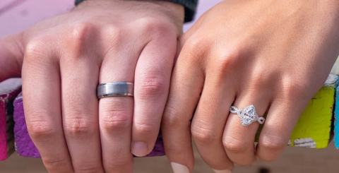 The correct way to wear engagement rings for men and women