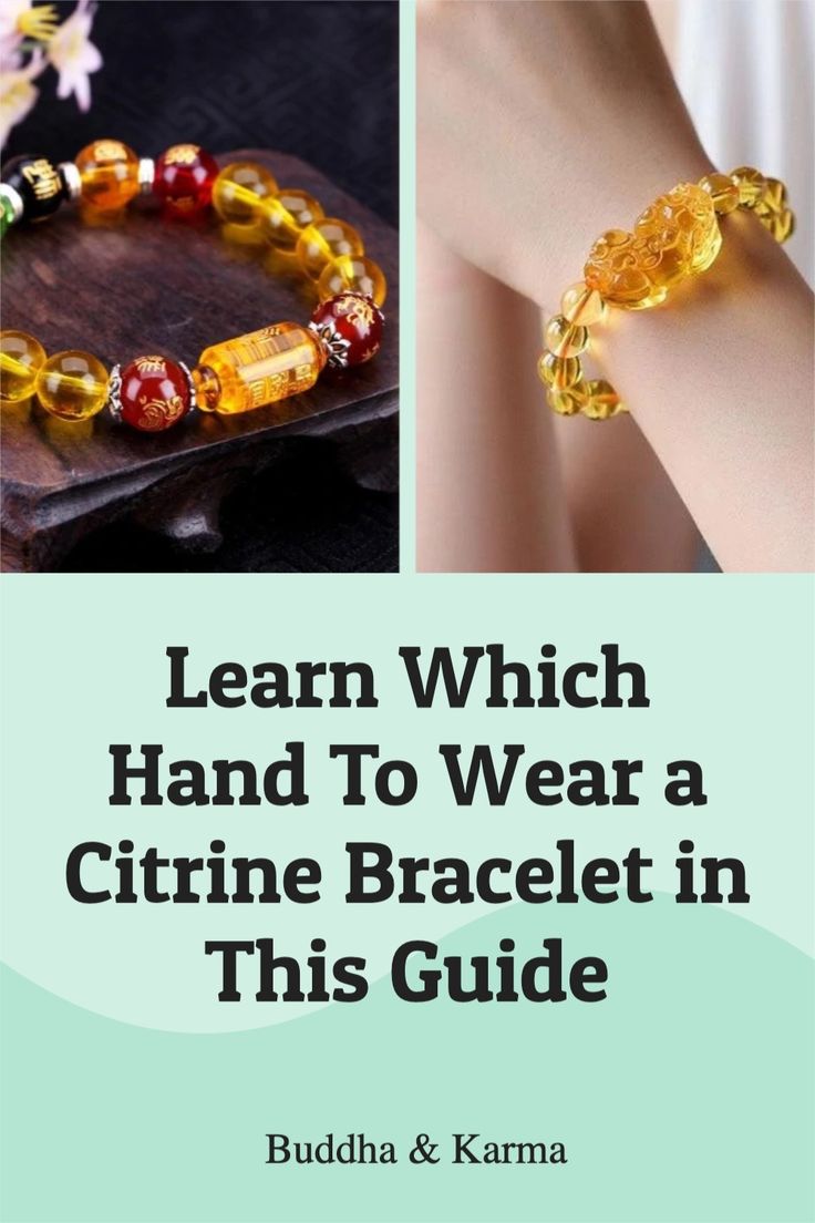 What does wearing citrine on the right hand represent