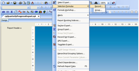 How to open the database crystal