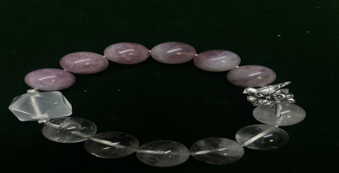 How much does a pink crystal necklace cost