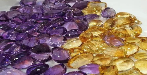 Amethyst and citrine