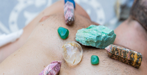 What is the method of enhancing energy with crystals, and what does it mean？