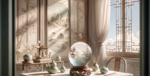The symbolism and efficacy of white crystal in feng shui