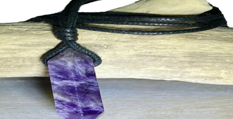 crystal necklace male