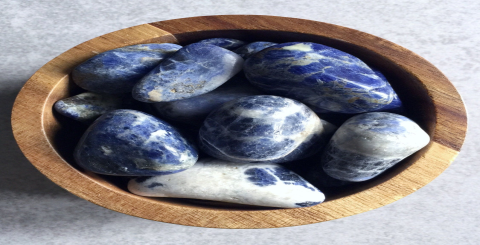 Unleash the Power of Blue Patterned Stone Crystal Bowls for Harmonious Healing
