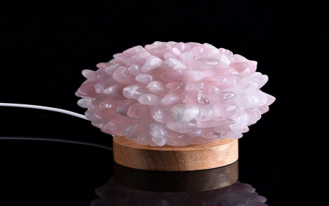 natural crystal lamp