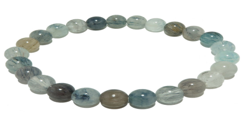 Revitalize Your Senses with Blue Stripe Healing Crystal Bracelets