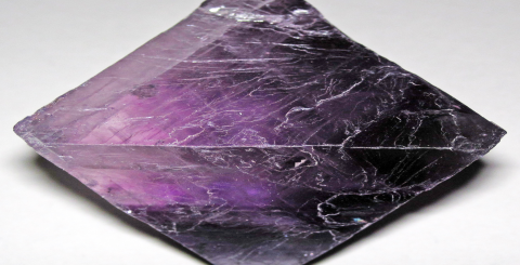 purple fluorite crystal